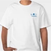 The Market Place Hanes Beefy T‑shirt - Up & Down The Lake (White)