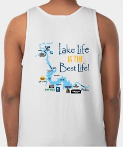 The Market Place LAKE LIFE Gildan Ultra Cotton Tank Up & Down The Lake