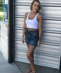 Free People Atlas Crop- White