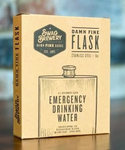 Swag Brewery EMERGENCY DRINKING WATER Flask