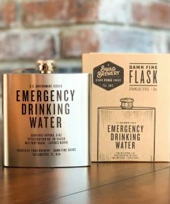 Swag Brewery EMERGENCY DRINKING WATER Flask