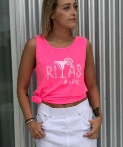 The Market Place Comfort Colors RITA'S & LIME Tank