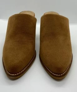 ARider Girl SHOES Whiskey Suede Mules