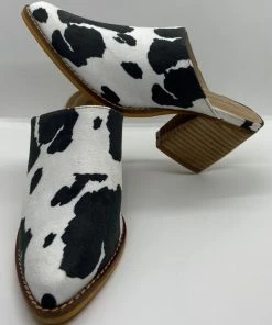 ARider Girl Cow Print Mules SHOES