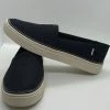 TOMS Black Textured Woven Women's Parker Slip-Ons