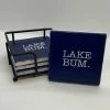 The Market Place Lake Bum Stone Coaster Gift Set