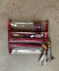 Makeup Junkie In The Clear Wine Bubble Gator