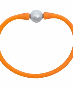 Gresham JEWELRY Maui Bracelet - Freshwater Pearl - Tangerine
