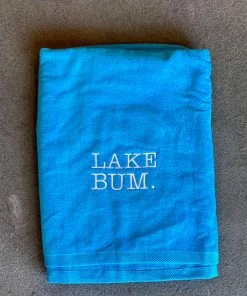 The Market Place LAKE LIFE Lake Bum Jumbo Beach Towel