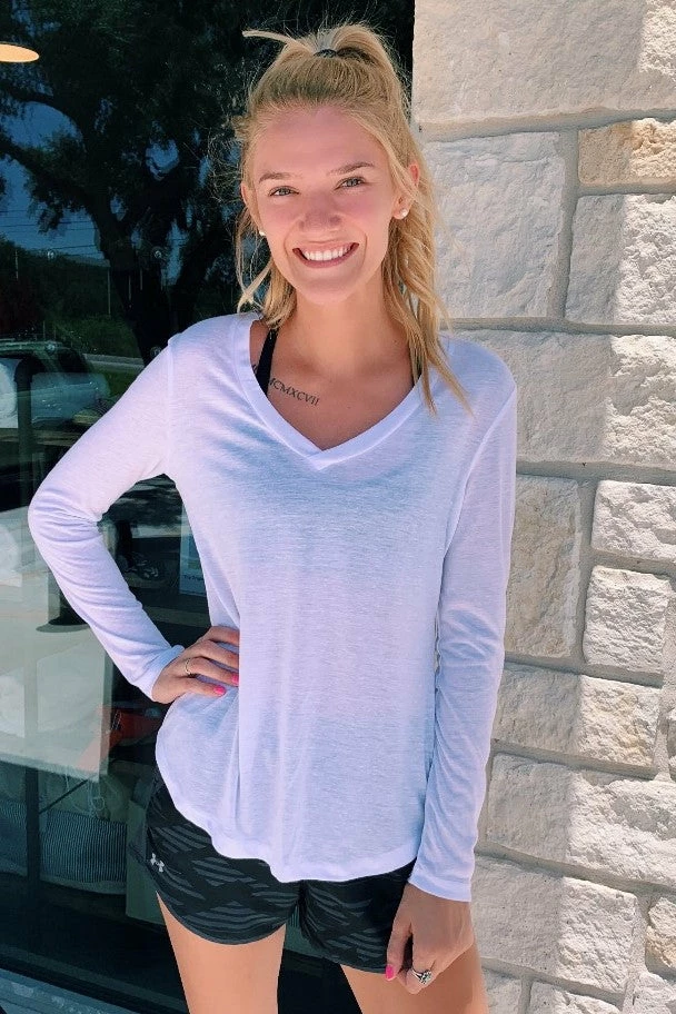 Boxercraft LADIES SNOW HEATHER V-TEE 1 Boxercraft LADIES SNOW HEATHER V-TEE