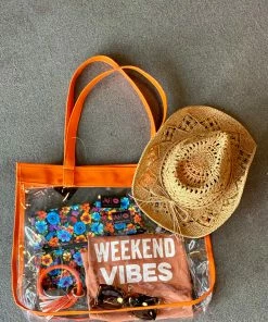 Makeup Junkie In The Clear GAME DAY Tote BAGS