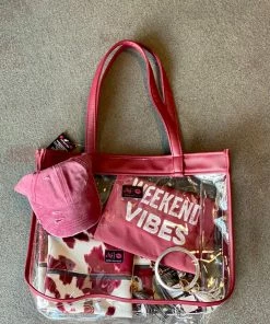 BAGS Makeup Junkie In The Clear GAME DAY Tote