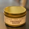 Unplug Soy Candles Gold Tin Candle - Gingerbread Home & Beauty