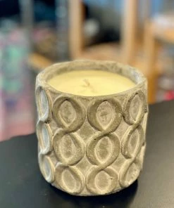 Unplug Soy Candles Home & Beauty GRAY STONE CANDLE - Cranberry Chutney