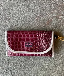 Makeup Junkie Sunglass Case - Bubble Gator Wine