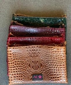 Makeup Junkie BAGS Emerald Gator Crossbody