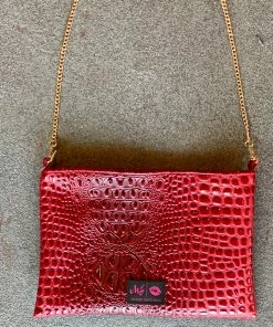 Makeup Junkie Bubble Gator Rouge Crossbody BAGS