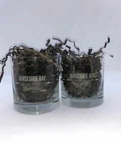 The Market Place Horseshoe Bay, Texas Cocktail Glass LAKE LIFE