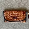 Makeup Junkie Sunglass Case - Bubble Gator Cognac
