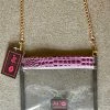 Makeup Junkie In The Clear AMETHYST BUBBLE GATOR Crossbody