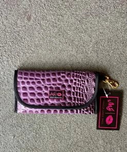 Makeup Junkie Sunglass Case - Bubble Gator Amethyst
