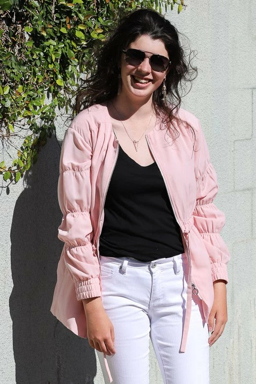 Kensie Ruched-Sleeve Anorak Jacket 3 Kensie Ruched-Sleeve Anorak Jacket