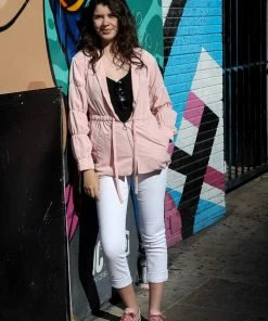 Kensie Ruched-Sleeve Anorak Jacket