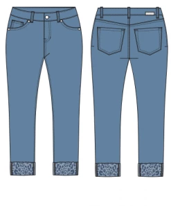 Jag CARTER GIRLFRIEND With Leopard Cuff