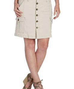 Skirts & Dresses JAG Jeans Boardwalk Button Front Skirt In Bay Twill