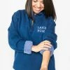 The Market Place Comfort Colors LAKE BUM 3/4 Zip Sweatshirt