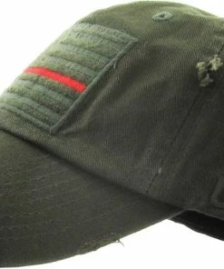 KBETHOS HATS Thin Red Line American Flag Baseball Cap