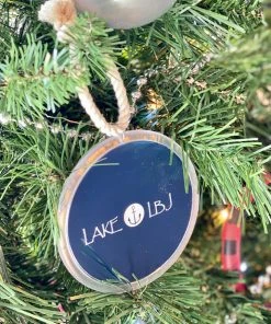 The Market Place Lake LBJ Round Christmas Ornament
