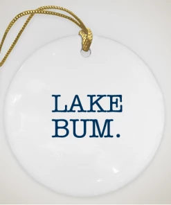 The Market Place LAKE LIFE Lake Bum Christmas Ornament