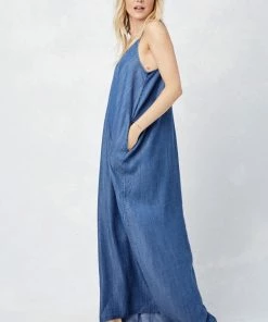 LOVESTITCH Skirts & Dresses Tencel Sleeveless V-Neck Maxi Dress