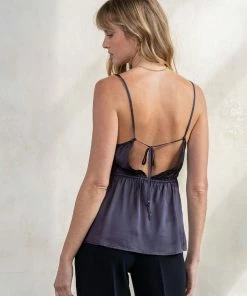 LOVESTITCH Silky Strappy Open Back Dressy Camisole Tank Top