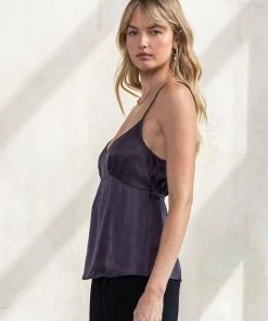 LOVESTITCH Silky Strappy Open Back Dressy Camisole Tank Top