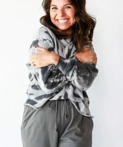 Fabina TWIST TIE DYE ROW EDGE CROP RESORT APPAREL