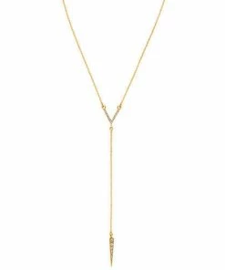 Chloe + Isabel Pavé Chevron + Spike Y-Necklace