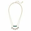 JEWELRY Chloe + Isabel Malachite + Pavé Convertible Necklace