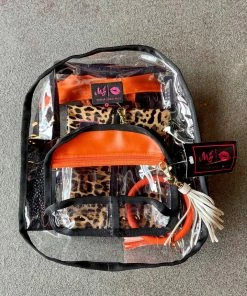 Makeup Junkie In The Clear Mini Backpack - Orange