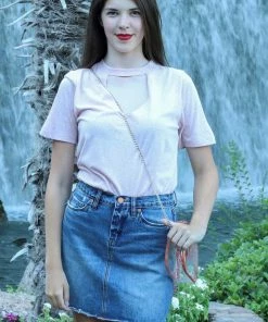 BlankNyc BLANKInc Denim A Line Mini Skirt