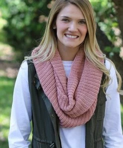 Wrapables Solid Color Thick Knitted Winter Warm Infinity Scarves (Variety Of Colors)