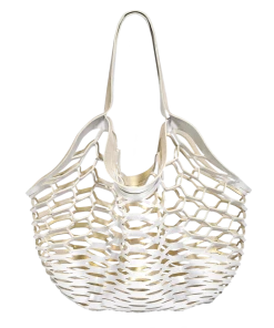 Sea Star Fisherman's Tote: White Gold / Platinum