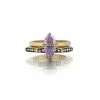 Chloe + Isabel Medina Amethyst Stackable Rings