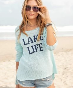 Wooden Ships LAKE LIFE CREW COTTON RESORT APPAREL