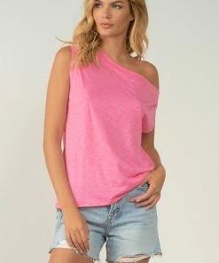 Elan Slub Off The Shoulder Tee