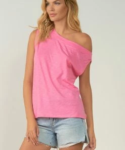 Elan Slub Off The Shoulder Tee