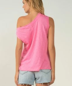 Elan Slub Off The Shoulder Tee