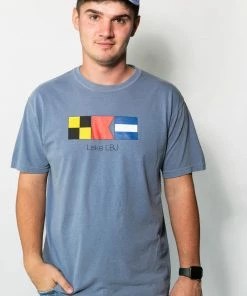 The Market Place Comfort Colors NAUTICAL FLAG LAKE LBJ