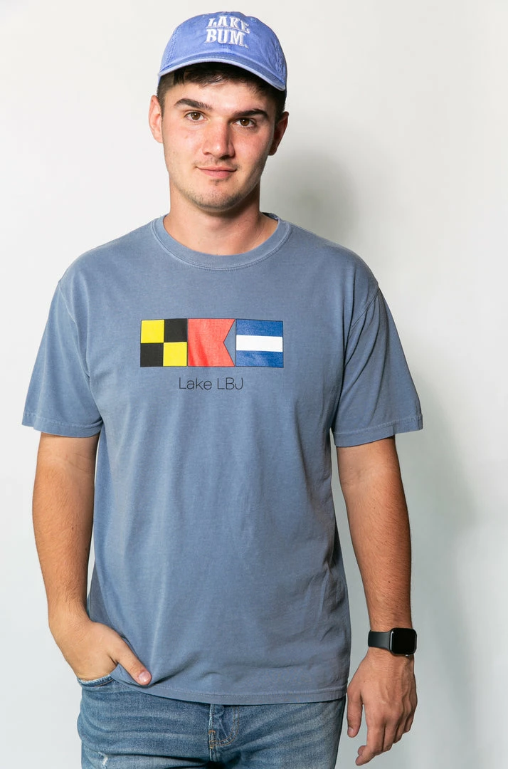 The Market Place Comfort Colors NAUTICAL FLAG LAKE LBJ 1 The Market Place Comfort Colors NAUTICAL FLAG LAKE LBJ